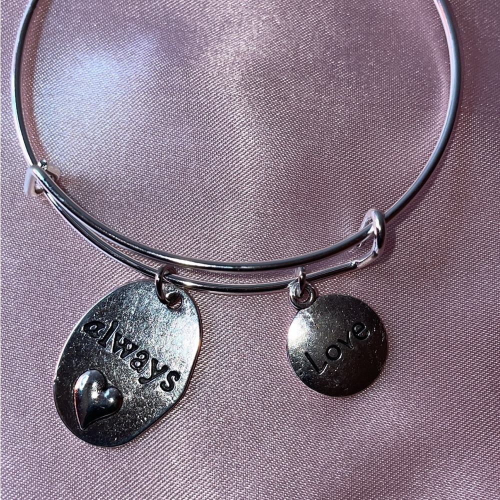 Silver Love & Always Charm Bracelet